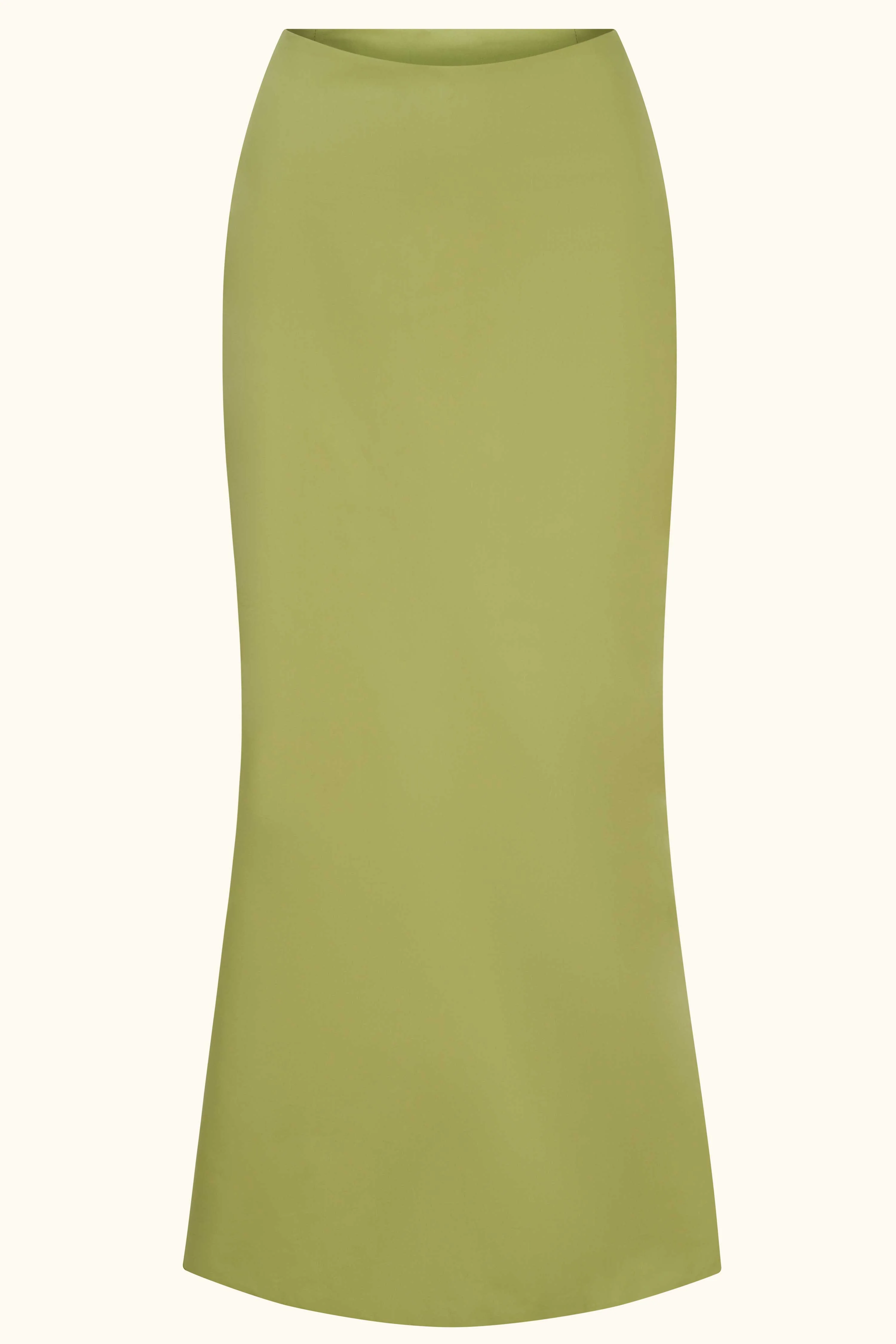 Allura Maxi Skirt ~ Jade Green Cotton
