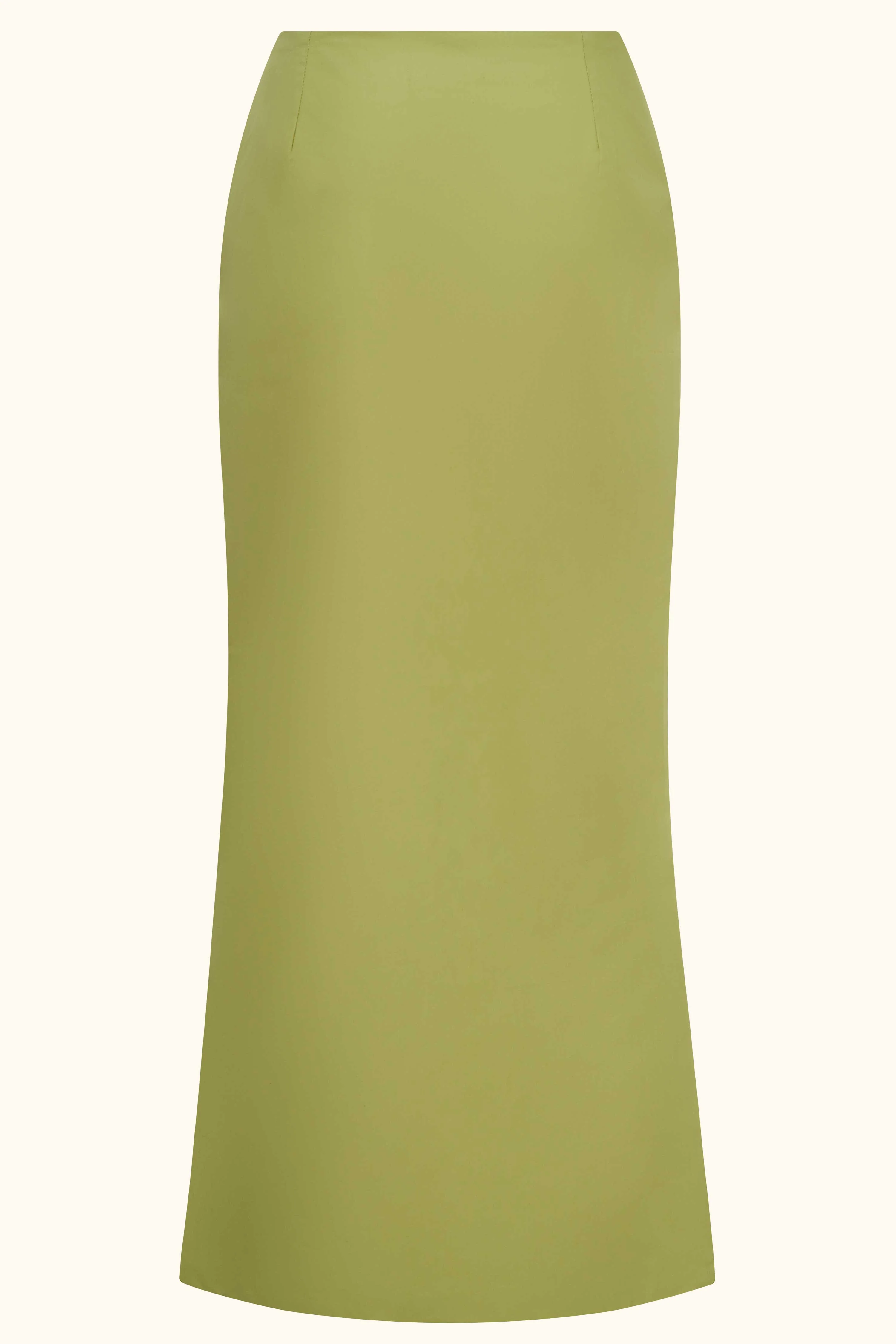 Allura Maxi Skirt ~ Jade Green Cotton - Image 2