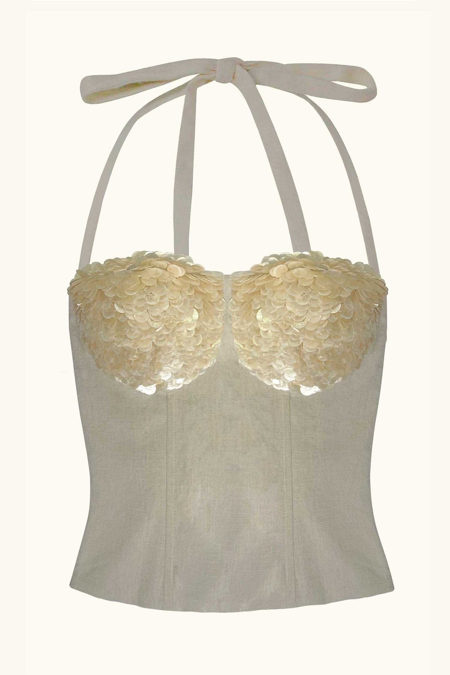 Amira Bustier ~ Mother of Pearl - Image 13