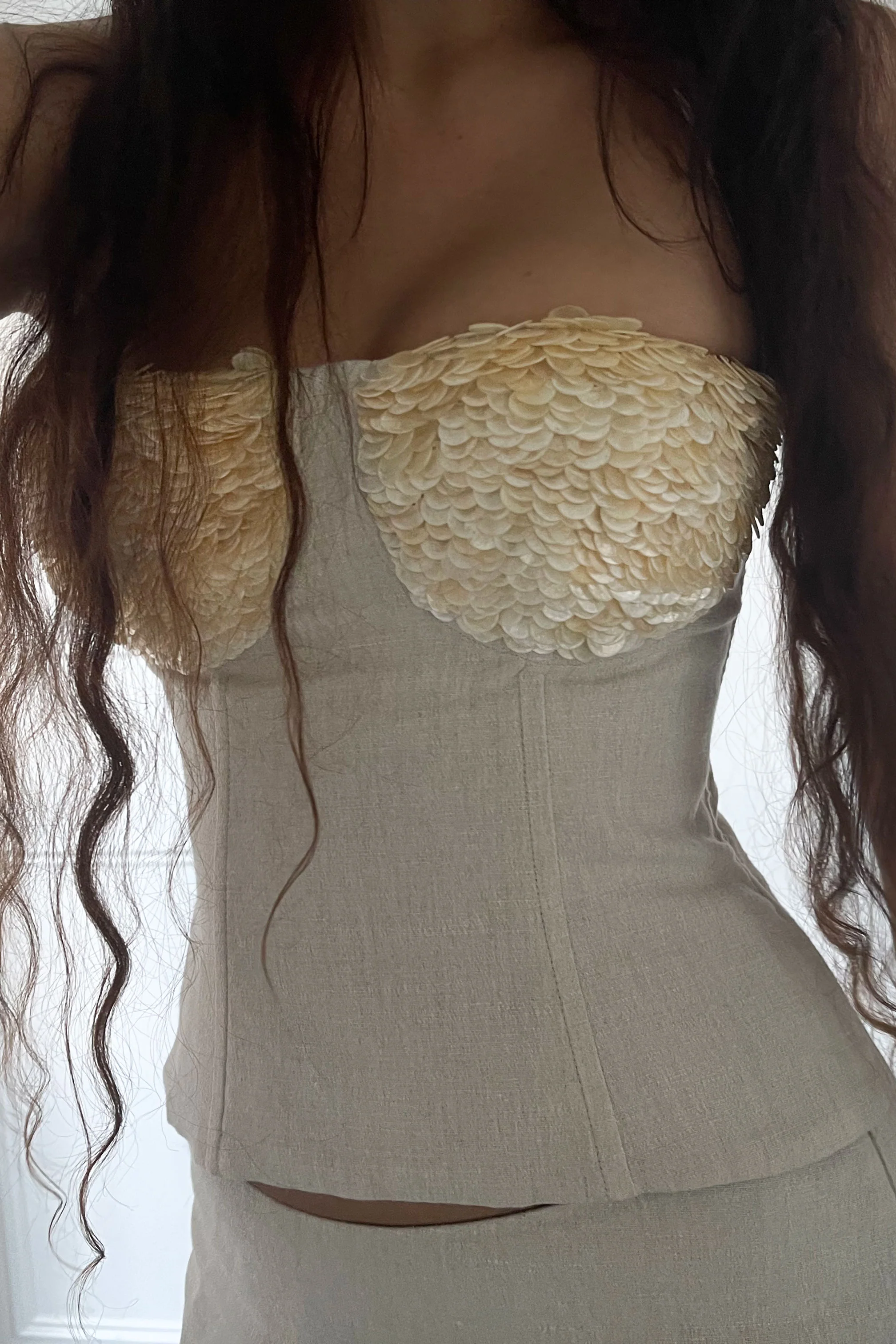 Amira Bustier ~ Mother of Pearl - Image 3