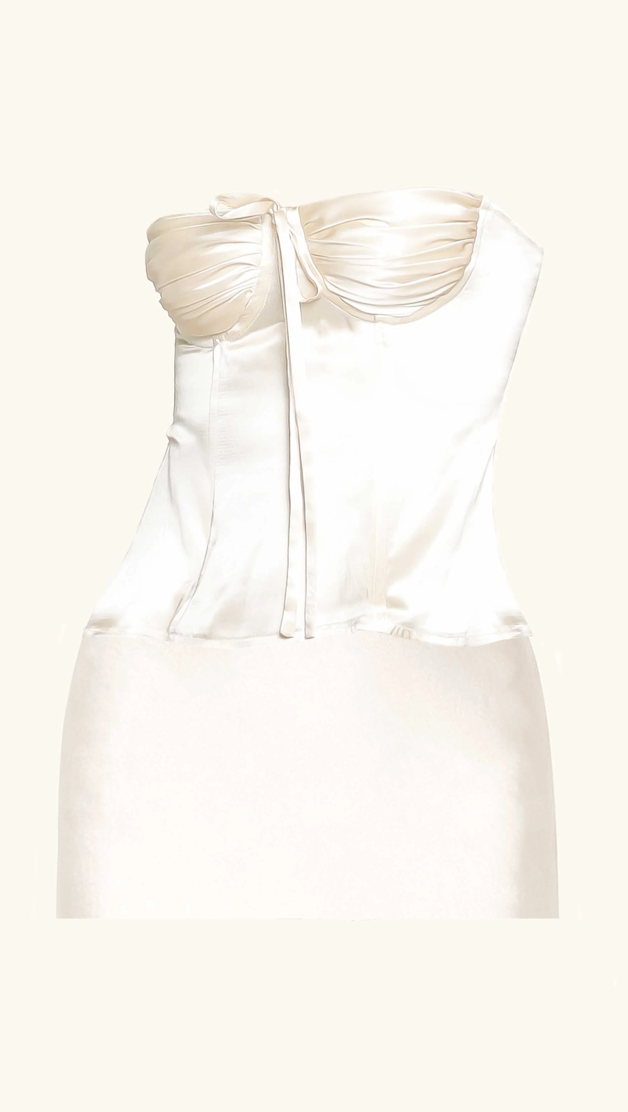 Amira & Dawn Silk Mini Set Ivory White - Image 2