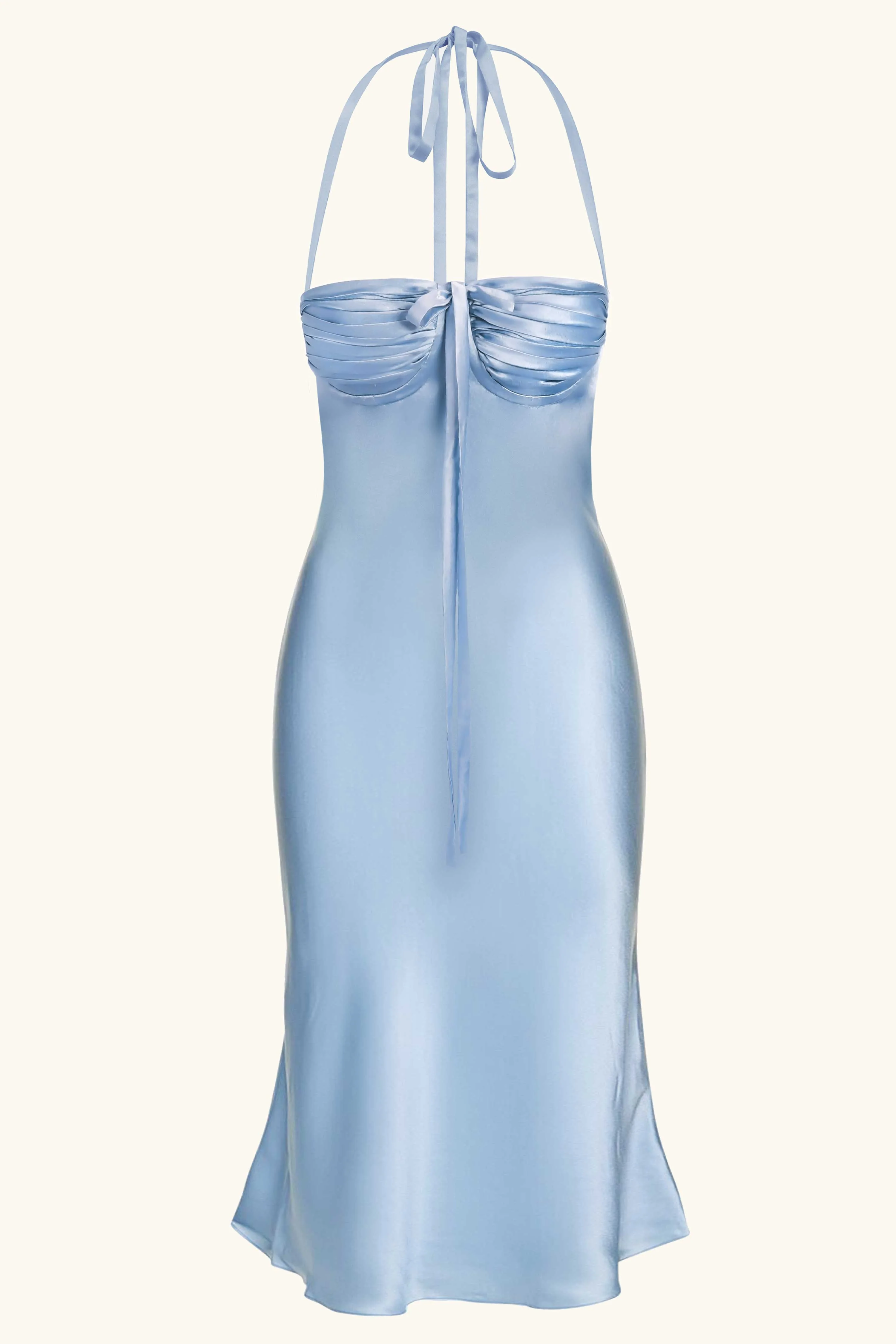 Angelina Midi Dress Cinderella Blue Silk