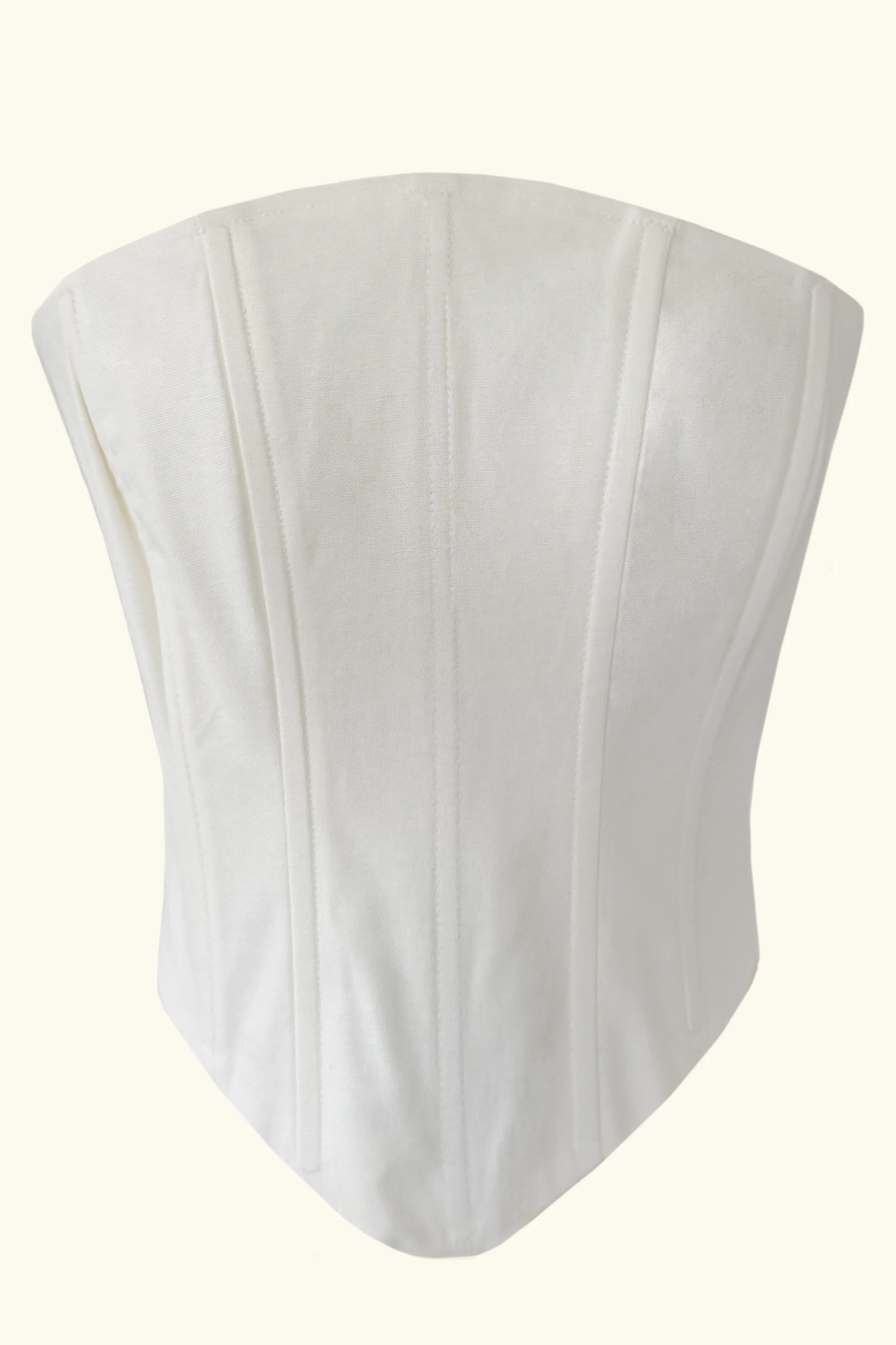 Aurora Corset  ~ White Cotton