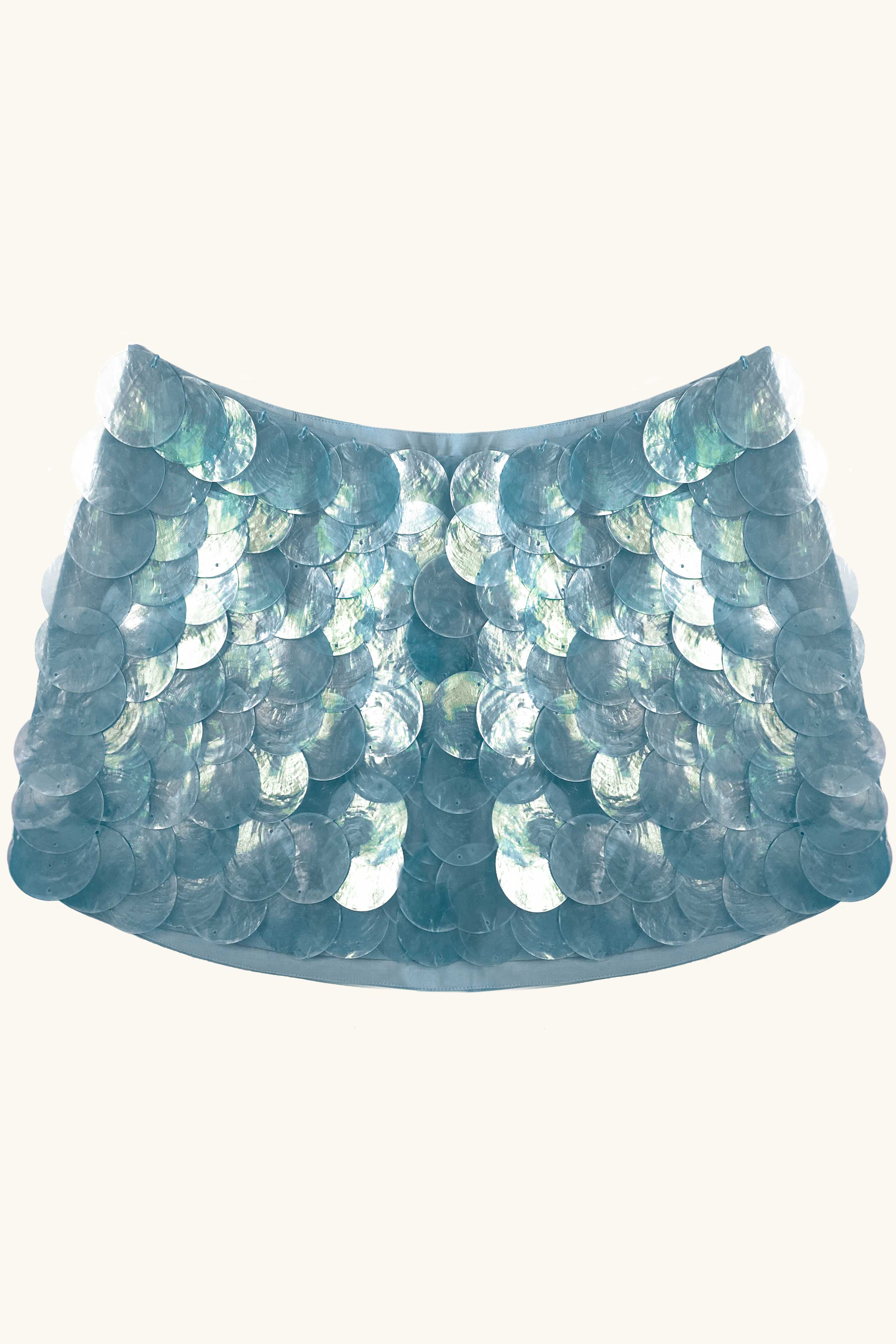 Dawn Mini Skirt ~ Mother of Pearl in Mermaid Tears - Image 3