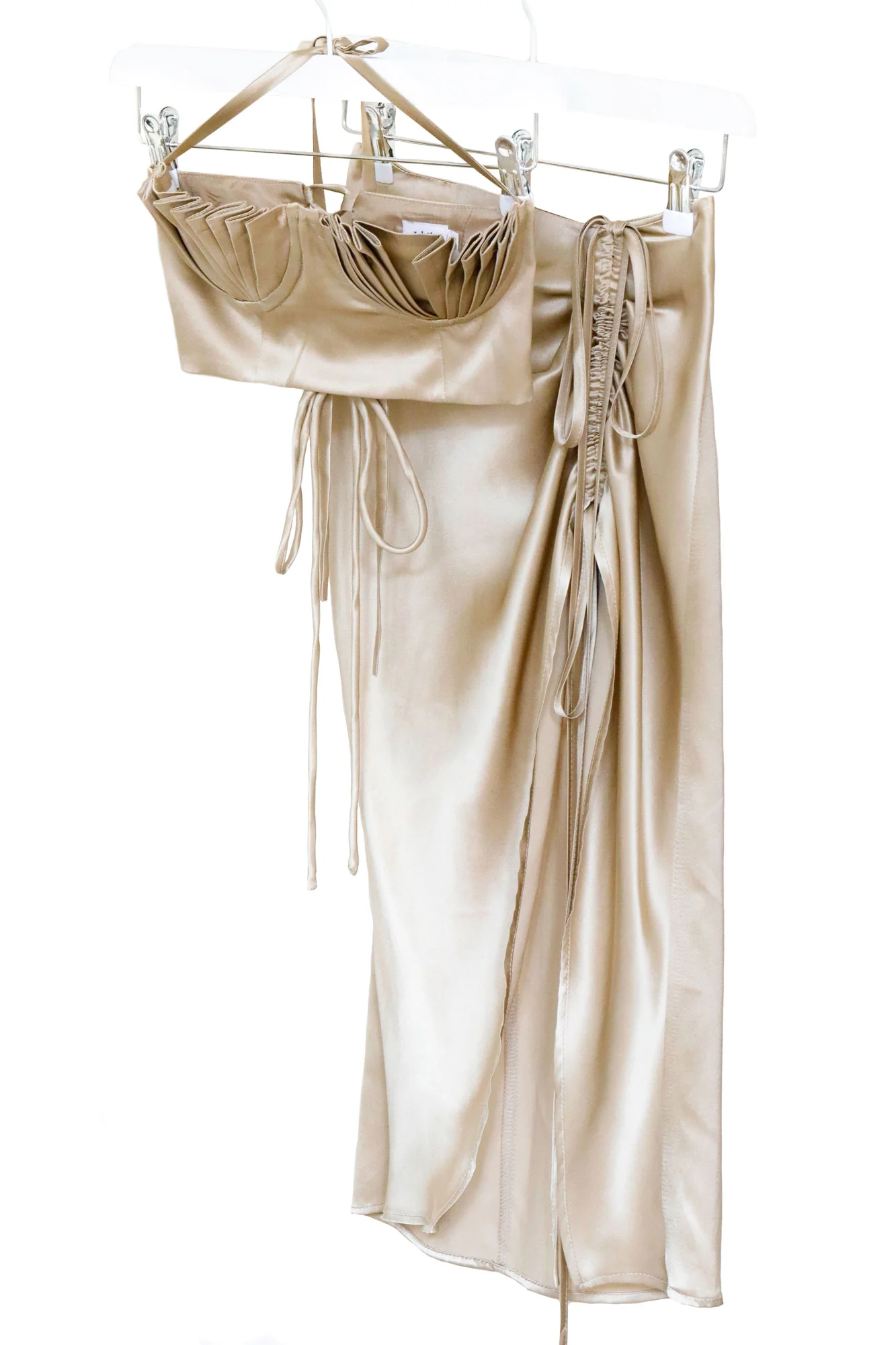 Dido & Amadi Midi Set Chinchilla Gold Silk - Image 7