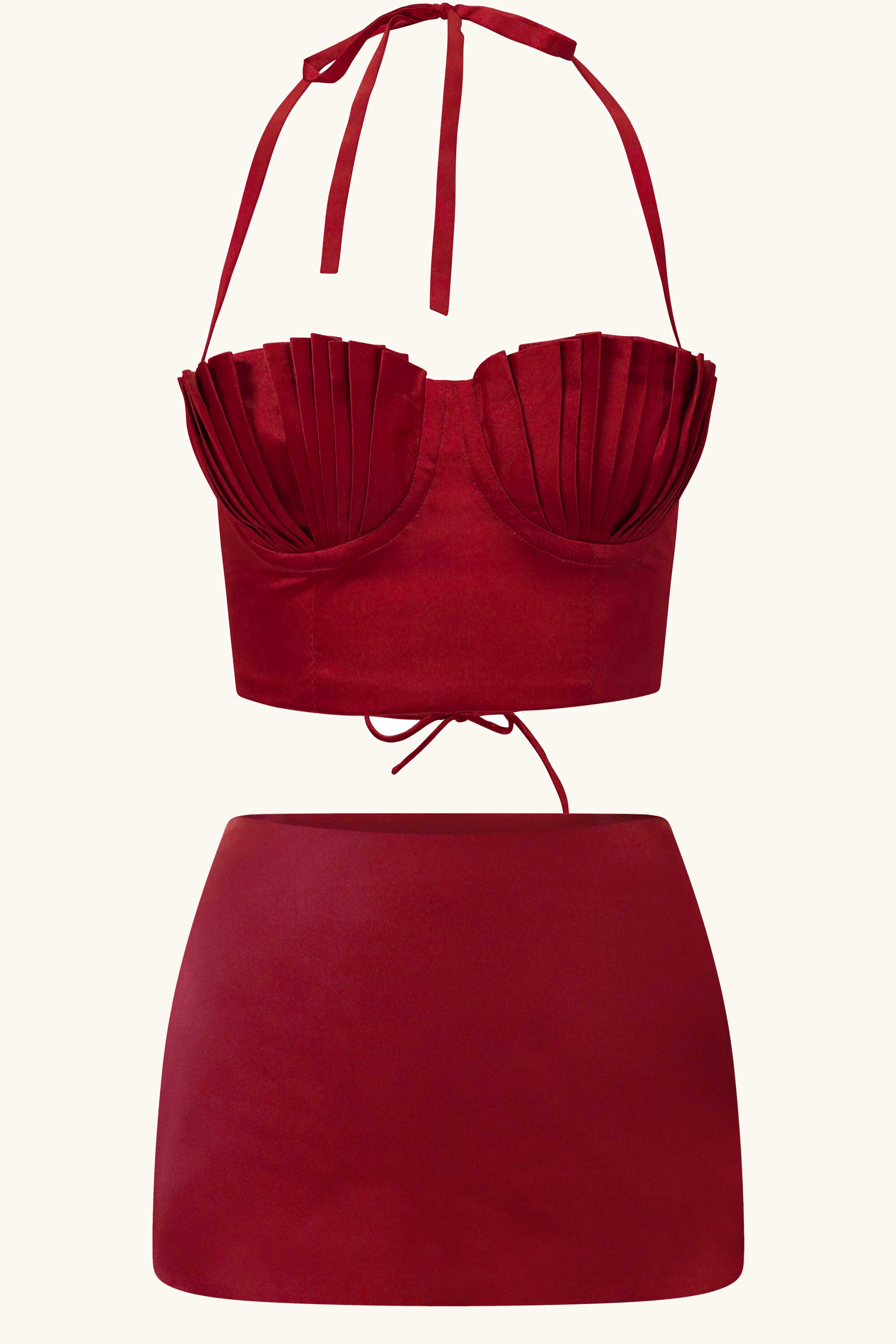 Dido & Dawn Silk Mini Set Cherry Red