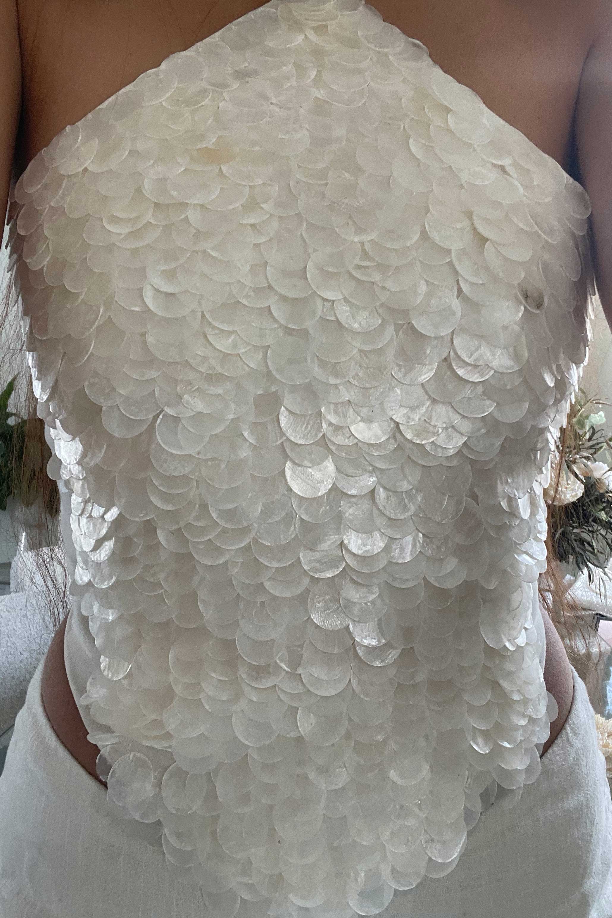 Faerie Halter Top ~ Beaded Mother of Pearl - Image 5