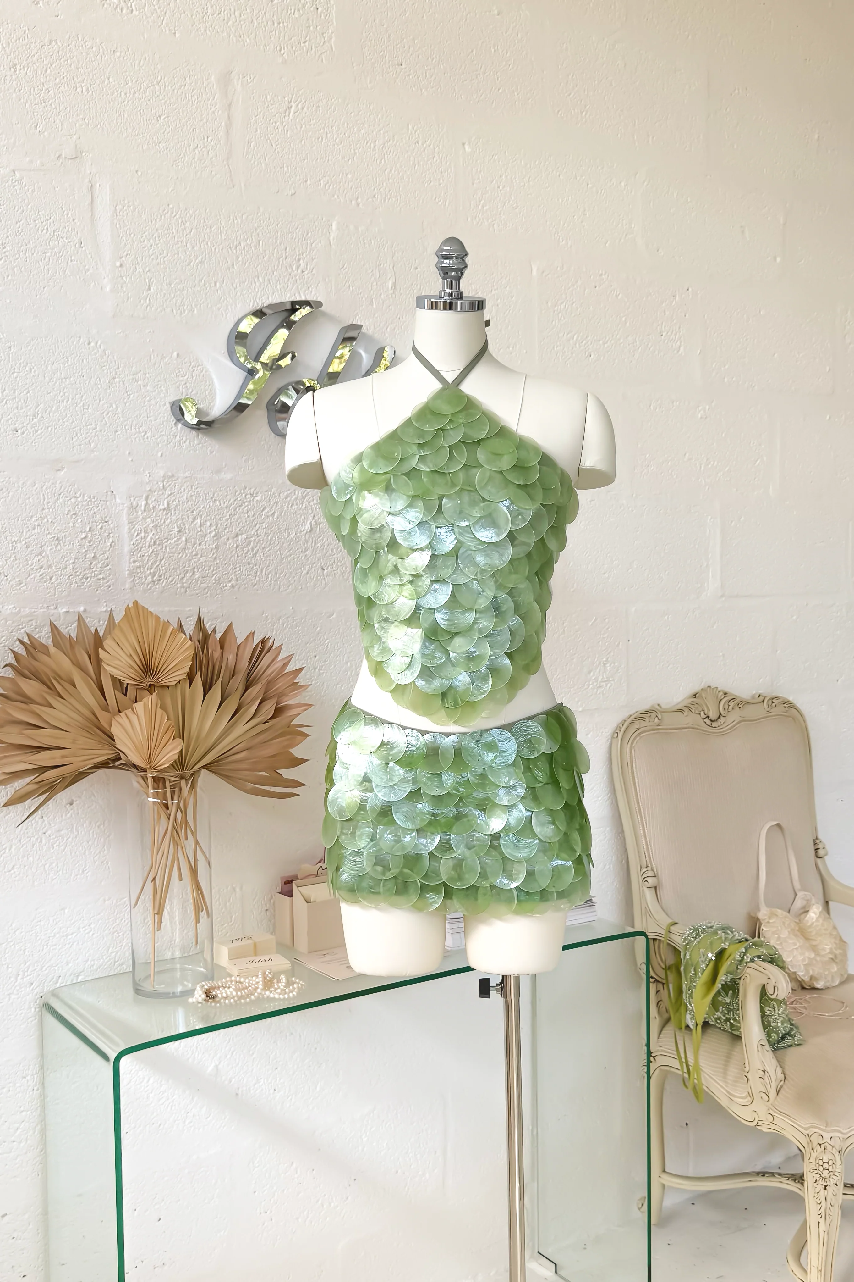 Faerie Halter Top ~ Mother of Pearl Jade - Image 2