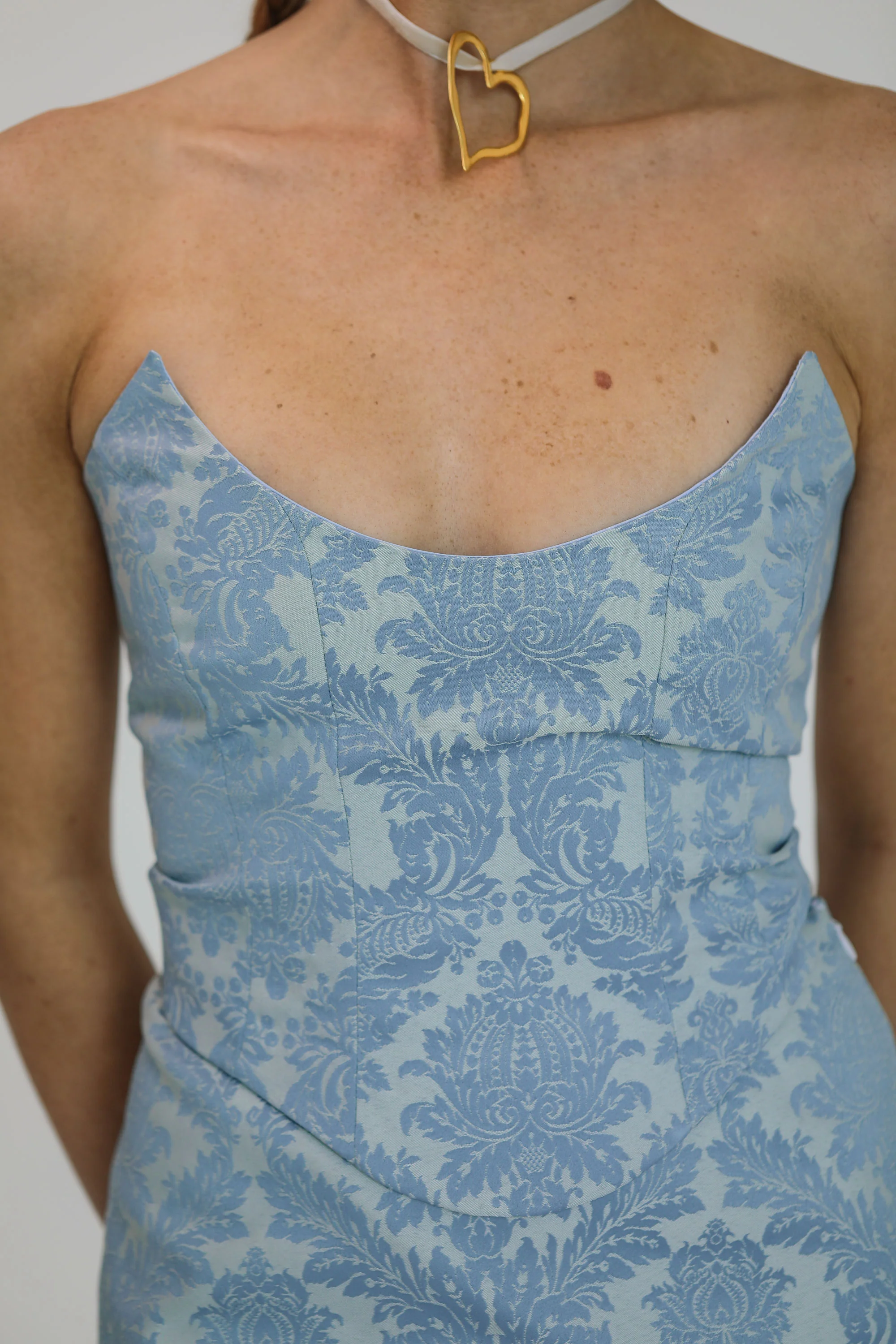 Niara Set  ~ Blue Brocade - Image 3