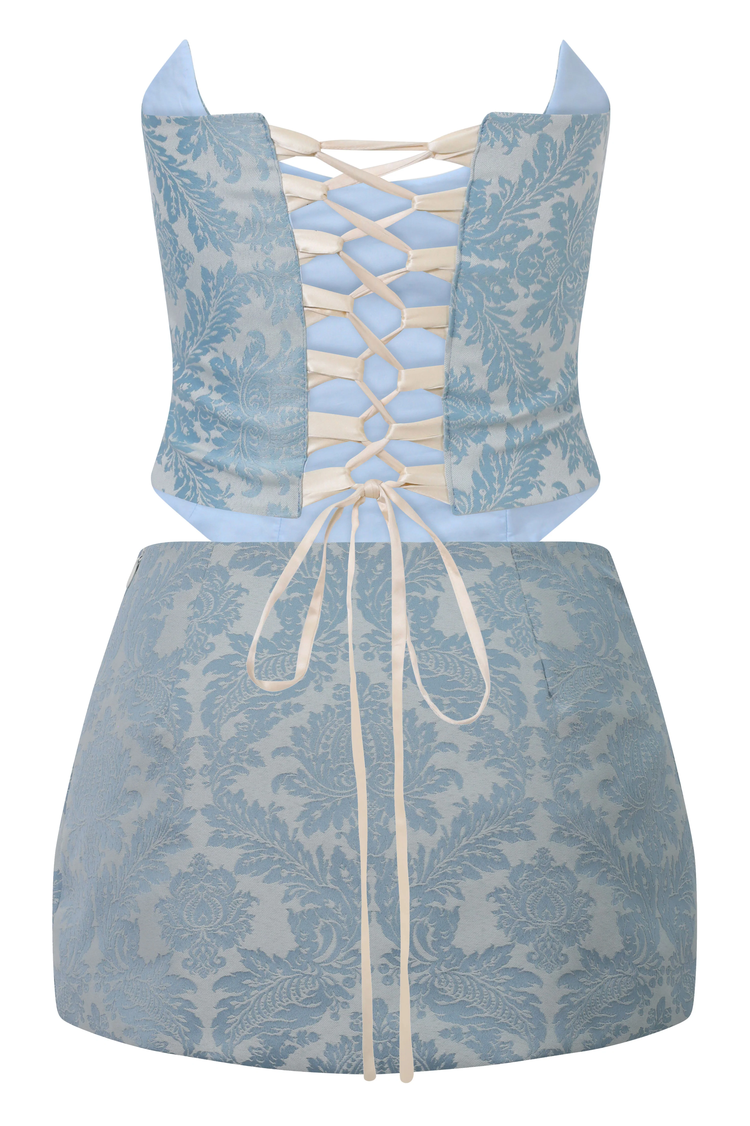Niara Set  ~ Blue Brocade - Image 6