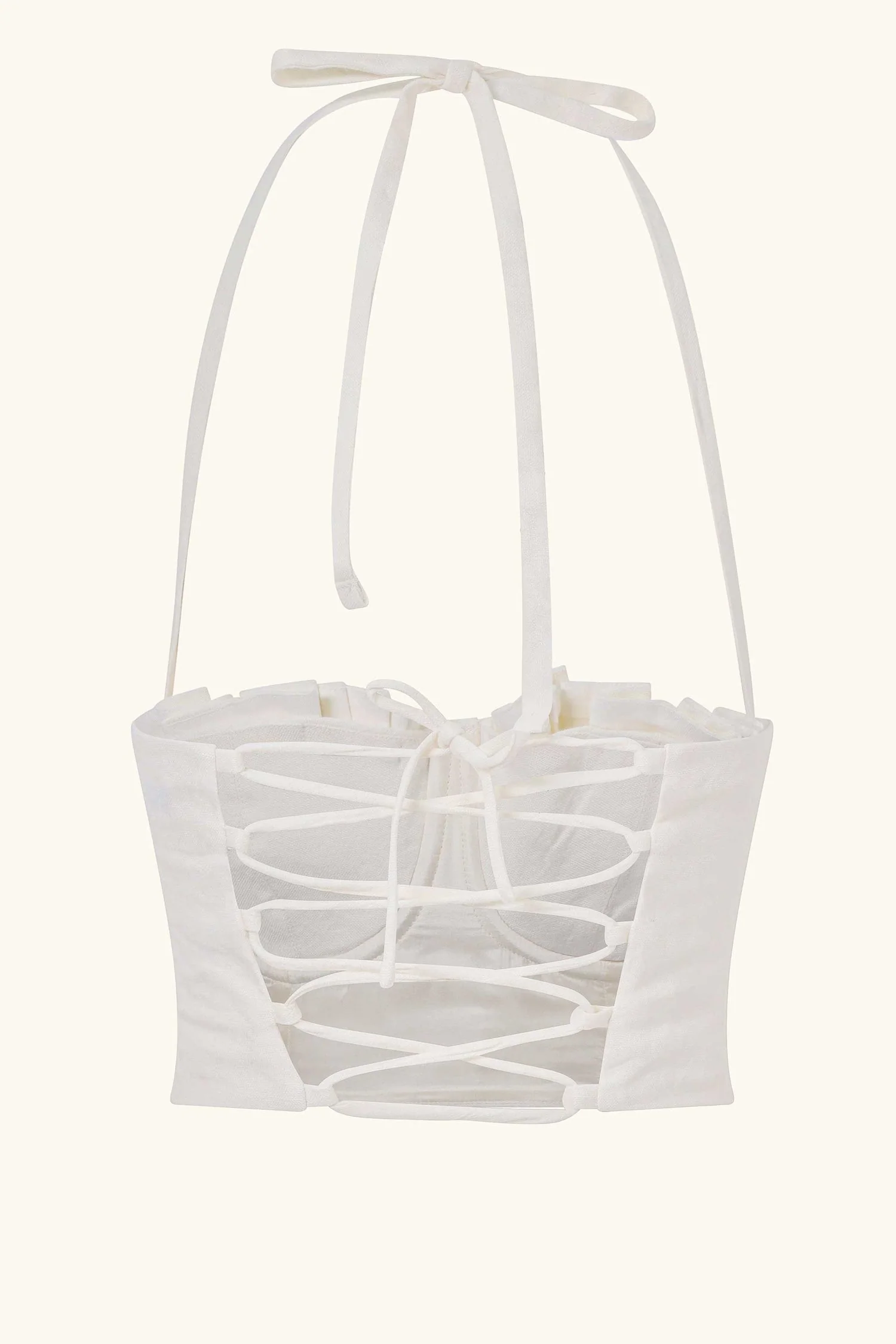 Dido Bustier White Linen - Image 2