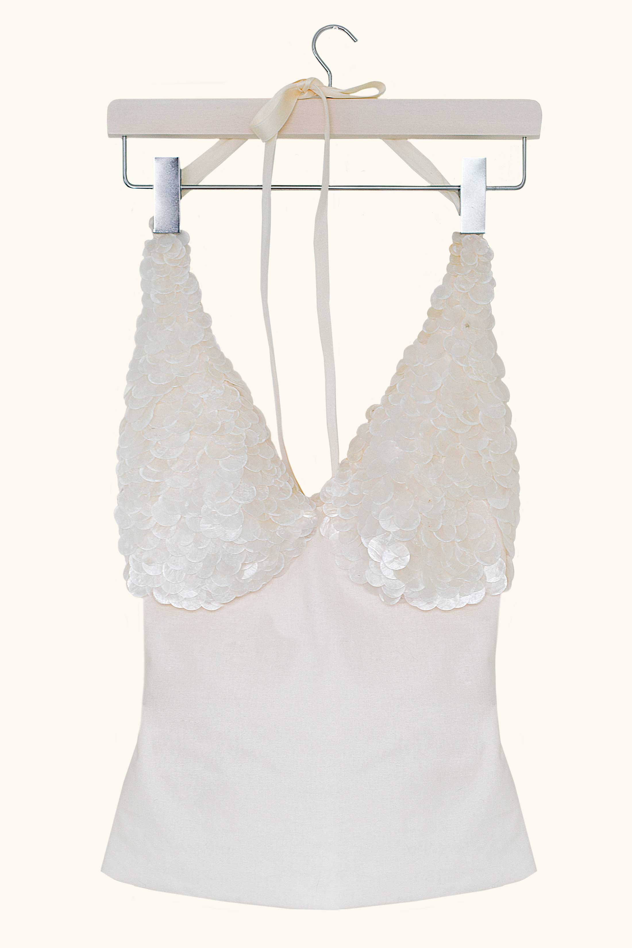 Siren Top ~ Beaded Mother of Pearl - Image 6