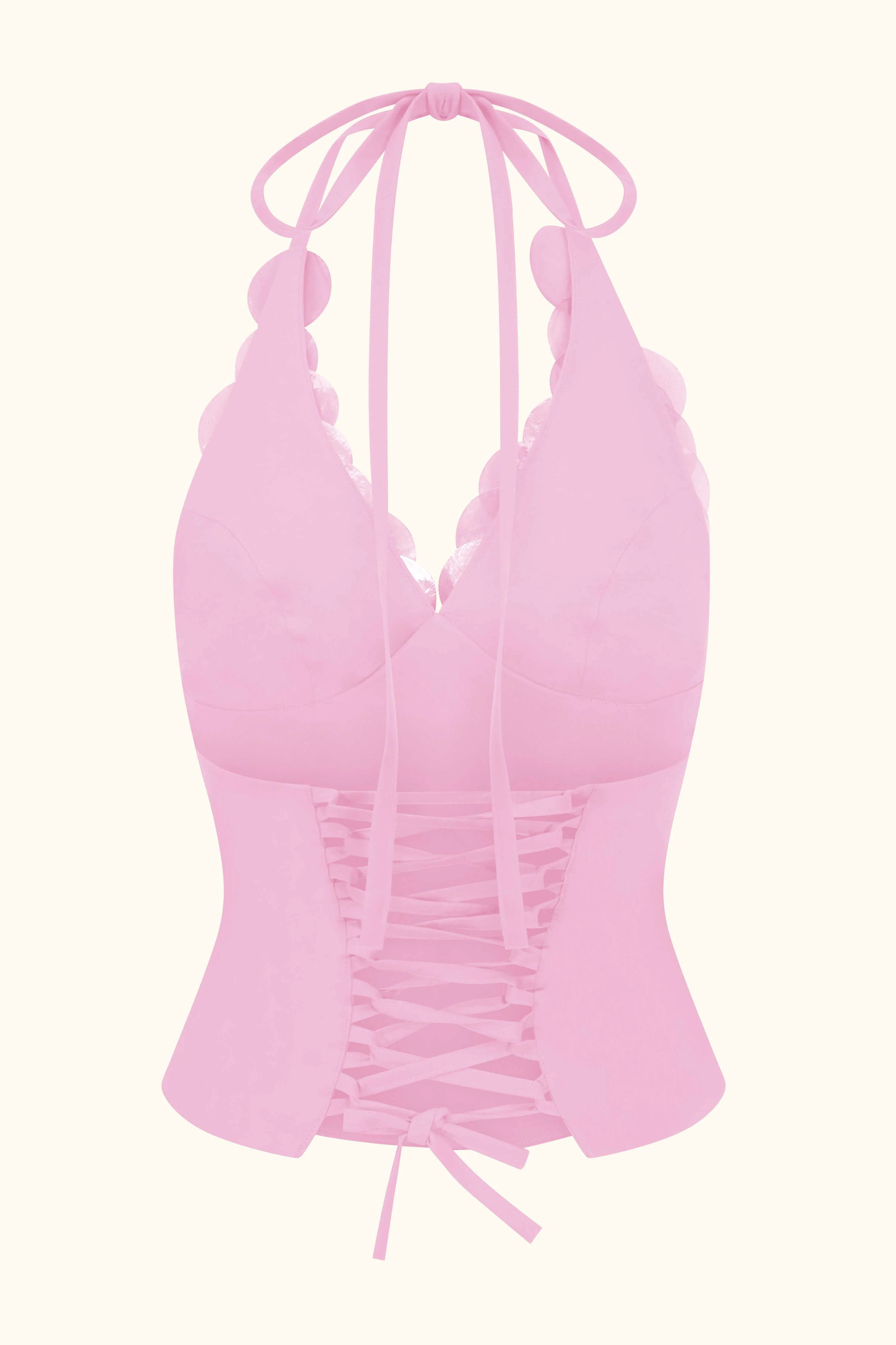 Siren Top ~ Mother of Pearl Rose Quartz - Image 2