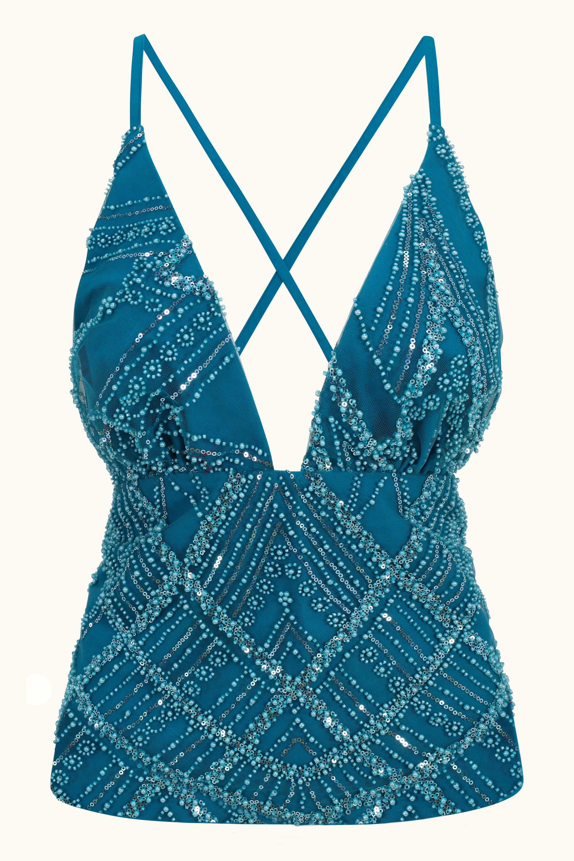 Vianna Top ~ Azure Turquoise