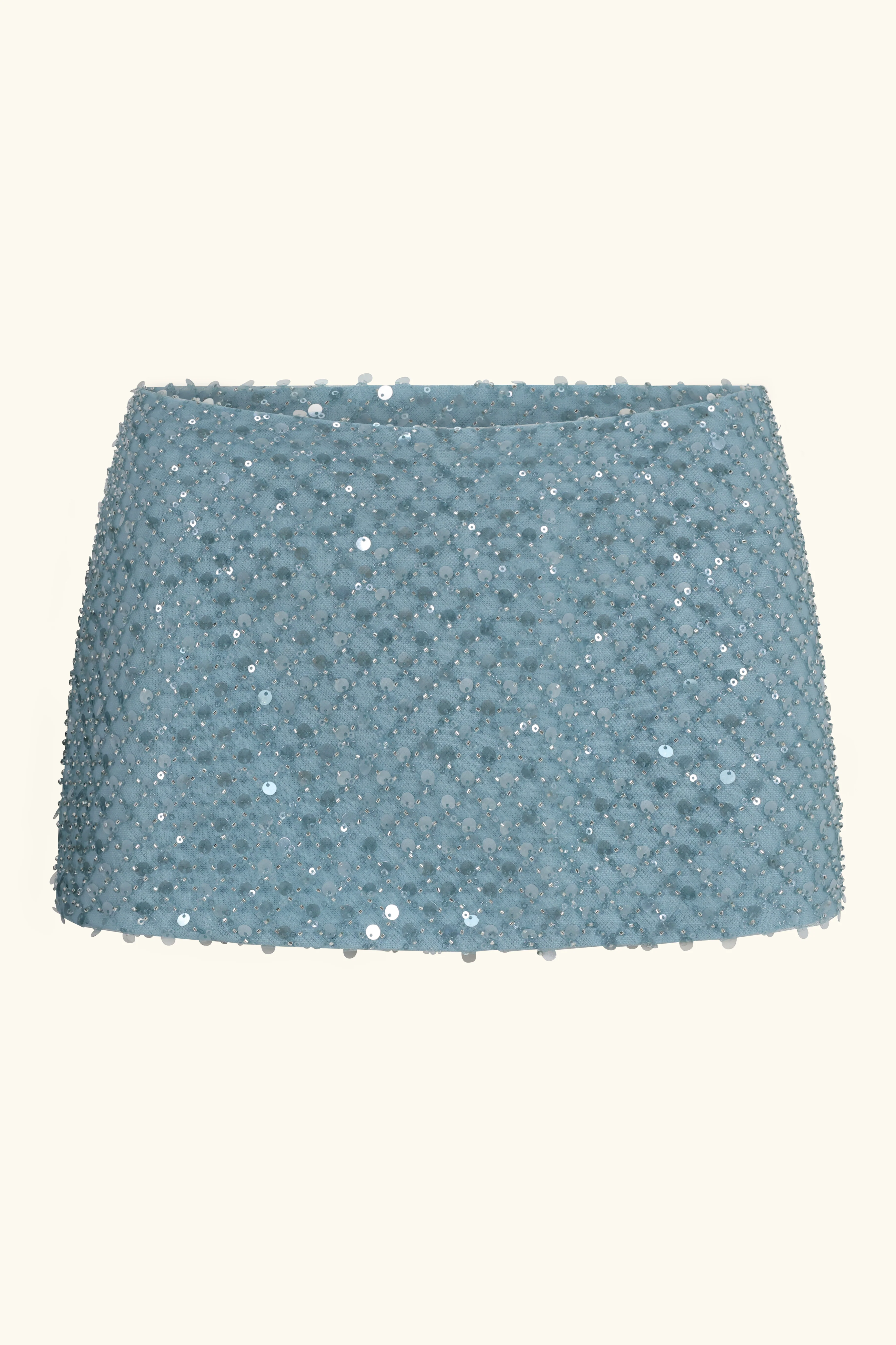 Zeïa Low Rise Mini Skirt ~ Aquamarine