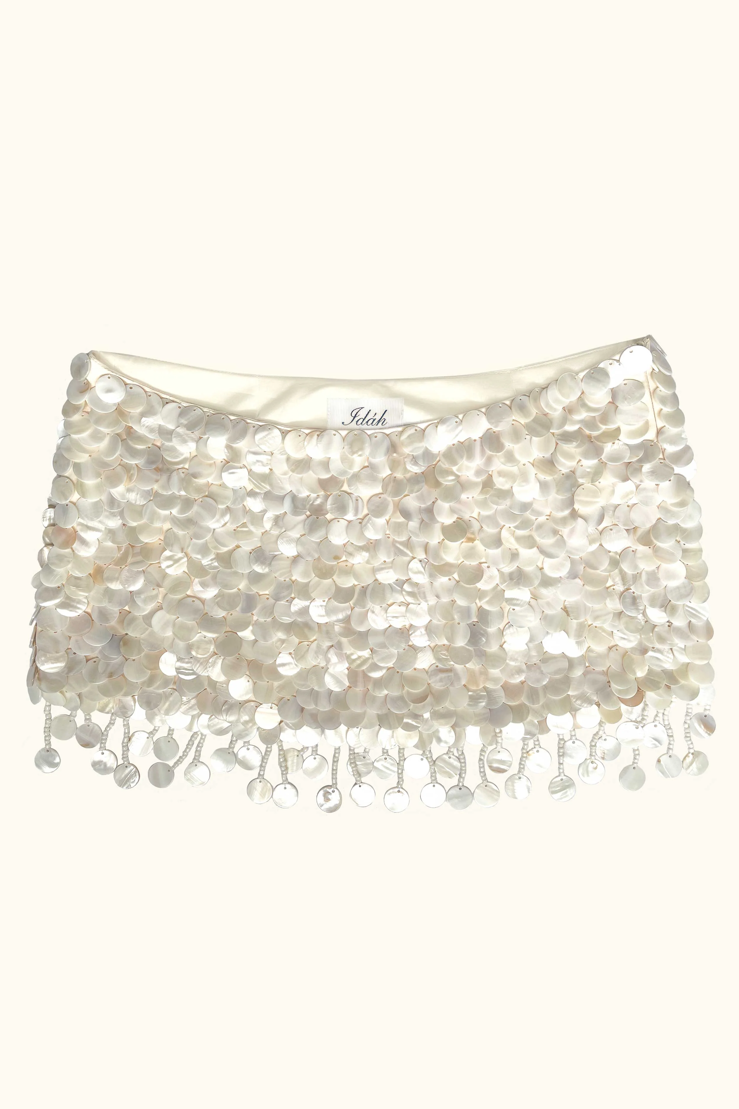 Zeïa Low Rise Mini Skirt ~ Mother of Pearl - Image 11