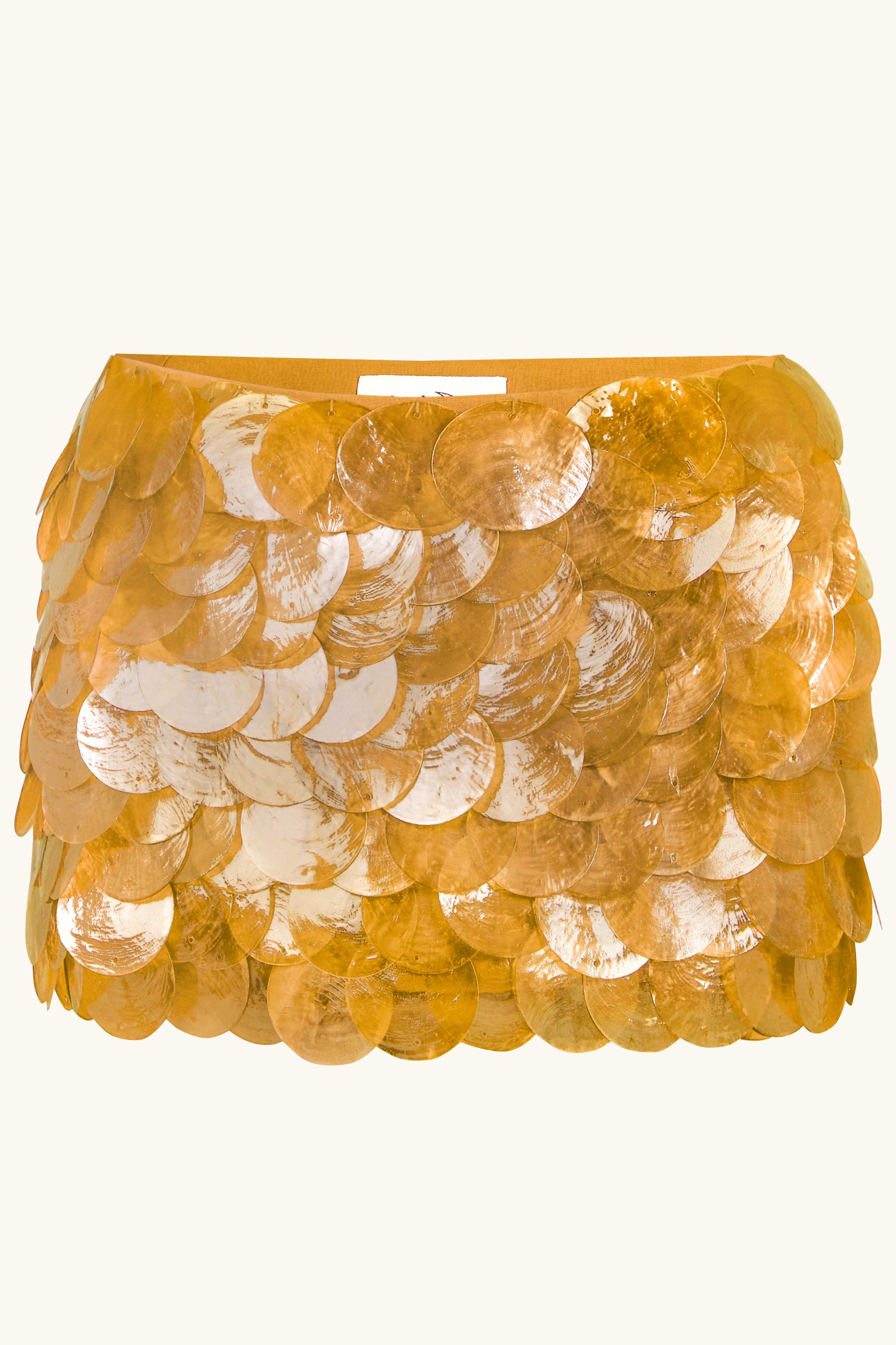 Zeïa Low Rise Mini Skirt ~ Sunset Mother of Pearl